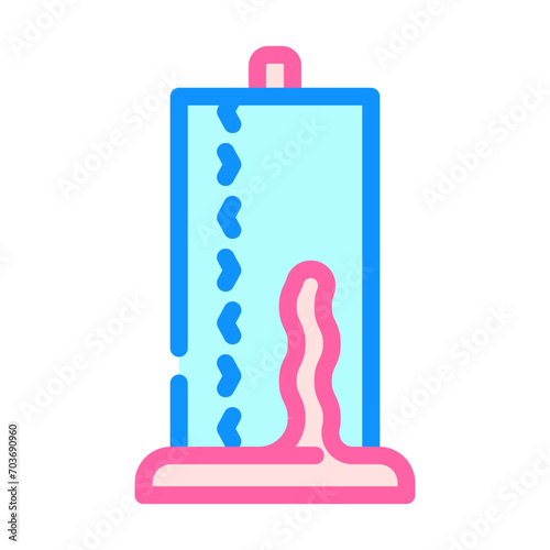 paper towel holder color icon vector. paper towel holder sign. isolated symbol illustration