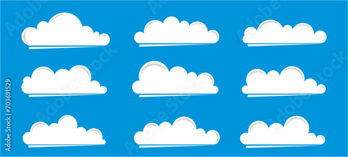 clouds vector collection