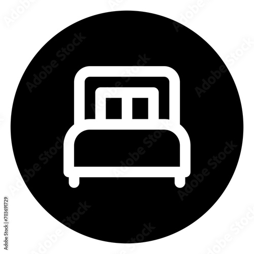 bed glyph icon