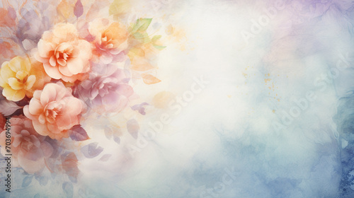 floral watercolor wallpaper texture. Floral background.