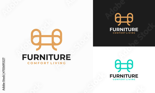 Simple furniture vector logo  home design inspiration logo design
