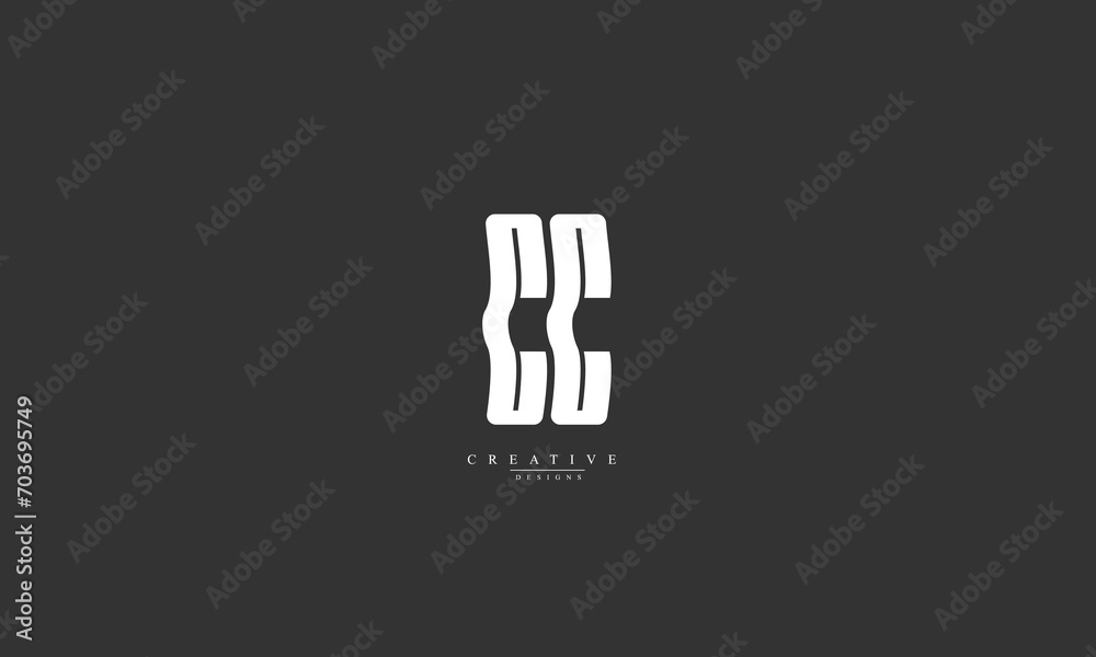 Obraz premium Alphabet letters Initials Monogram logo CC C