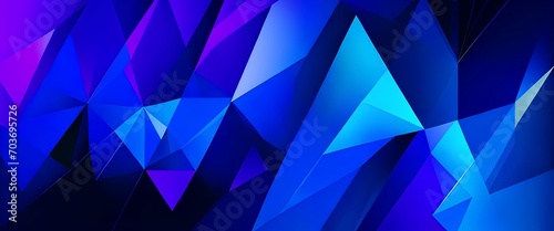 abstract blue background with triangles 2024