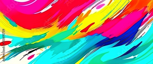 abstract colorful background with splashes 2024