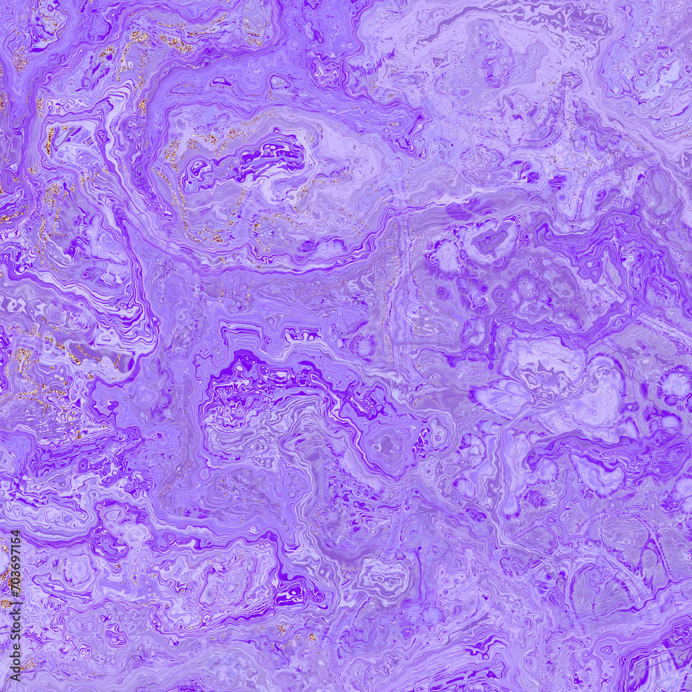Abstract Marble texture. Fractal digital Art Background. High Resolution. Lavender color marble with gold veins. Can be used for background or wallpaper