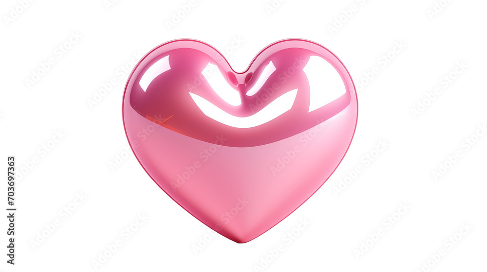 pink heart isolated on white pink heart isolated on white