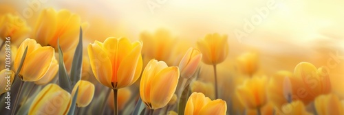 Spring background flowers tulips #703698736