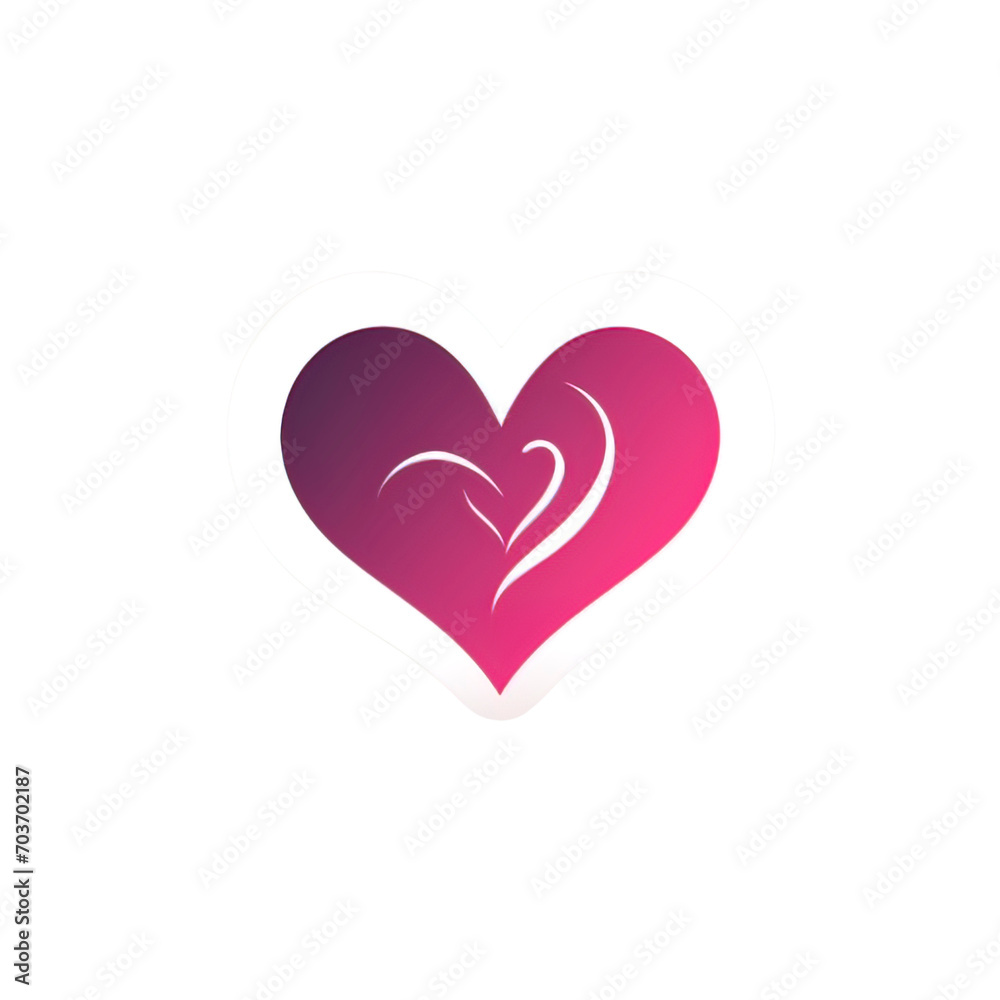 Heart in Pink