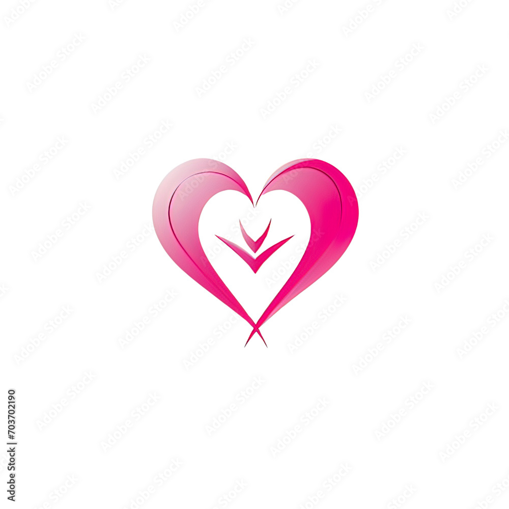 Heart in Pink