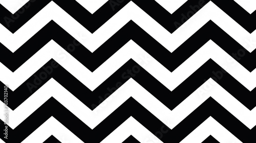 black zig zag pattern background. White background skew position  photo
