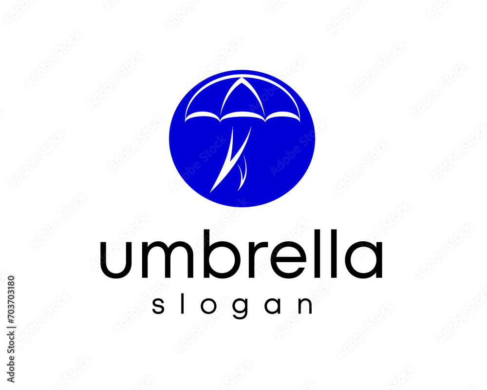umbrella abstract logo design template umbrella abstract logo design template