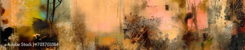 Panel kuchenny z motywem Oil paint drawing. Abstract colored background. Abstraction in the style of impressionism. Modern surrealist painting. Good as a poster for wall decor. Surreal design  generative AI