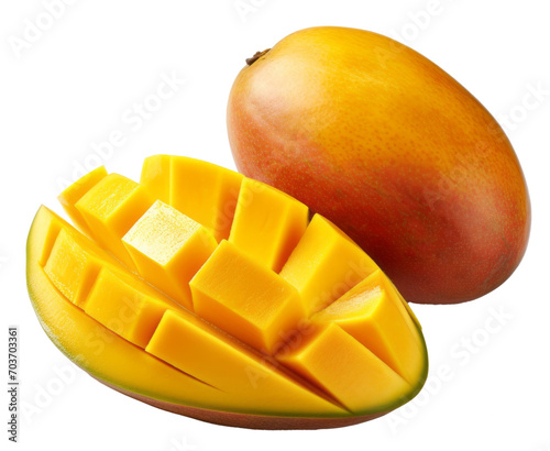 mango isolated on transparent background