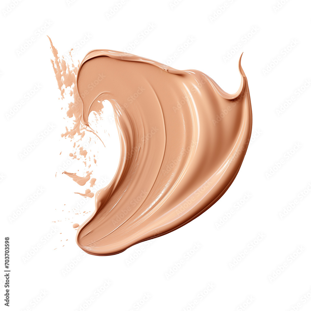 Fototapeta premium Makeup smear liquid foundation