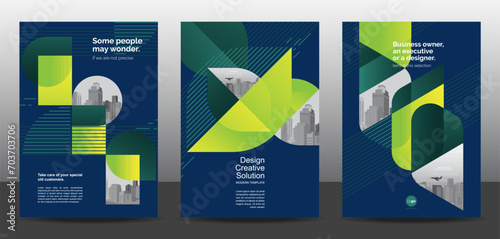 Template vector design set for Brochure, AnnualReport, Corporate Presentation, Portfolio, Flyer, layout modern, posters collection Eps10