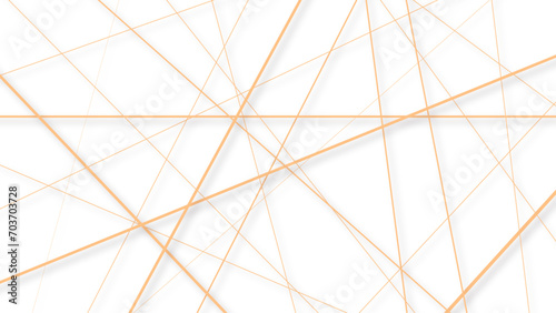 Random chaotic lines abstract geometric pattern. Orange random diagonal line background.