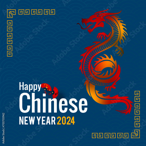 Chinese New Year. Year of the dragon