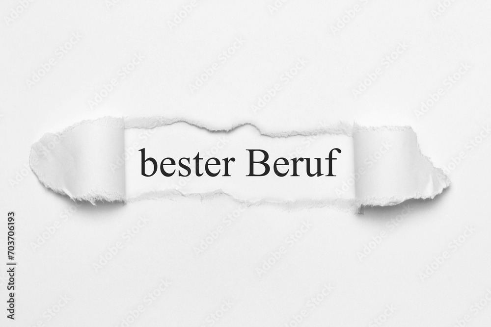 bester Beruf	
