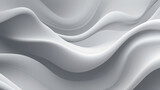 Ethereal Elegance, Abstract 3D Background in Shades of White and Grey.