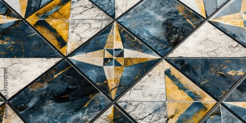 Close-Up Macro of Linoleum Floor Tile.