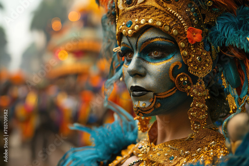 Frau Porträt Carneval in Brasilien © Fatih
