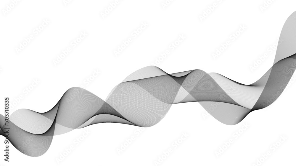 Abstract wavy stripes on a white background isolated. Wave line art, Curved smooth design. Vector illustration Abstract wavy stripes on a white background isolated. Wave line art, Curved smooth design. Vector illustration