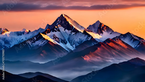Sun, Sunset, Sunrise, Sunrise vat dawn, sunset at mountains, Mountains, Snow, Snow Mountains, HD wallpaper, HD background, 