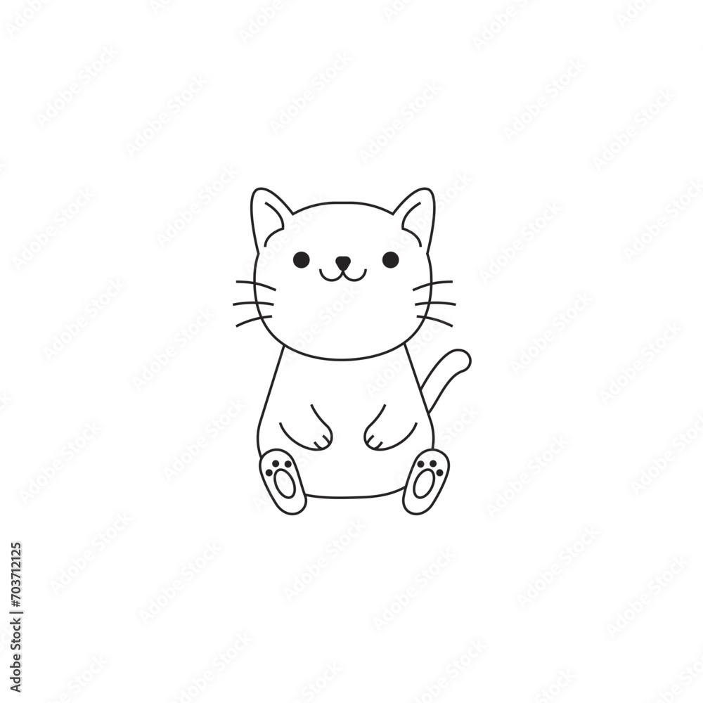 Obraz premium cute paint coloring set cute