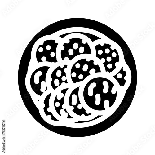 briam greek cuisine glyph icon vector. briam greek cuisine sign. isolated symbol illustration