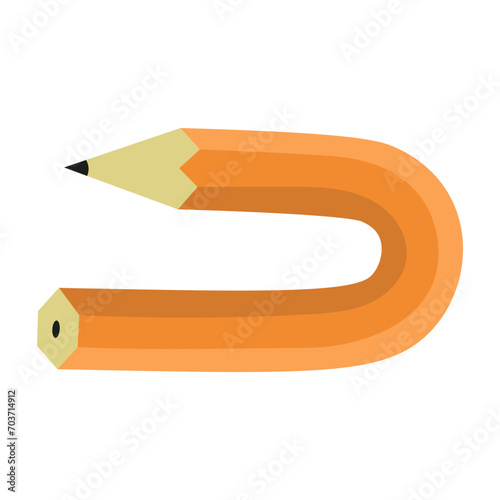 Elastic Pencil vector illustration