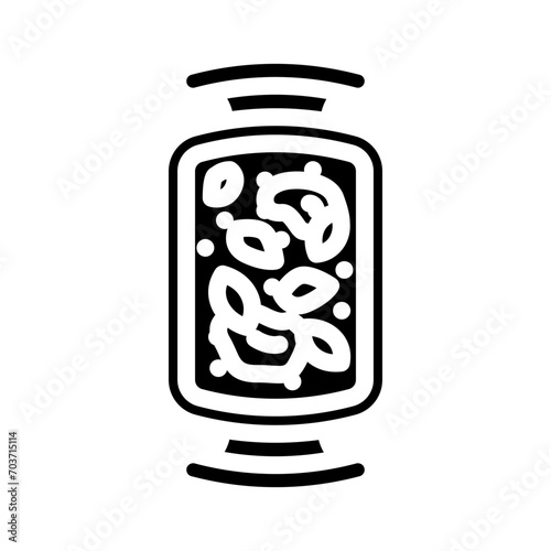ossobuco stew italian cuisine glyph icon vector. ossobuco stew italian cuisine sign. isolated symbol illustration