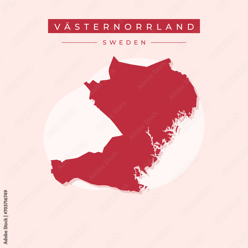 Vector illustration vector of Vasternorrland map Sweden Vector illustration vector of Vasternorrland map Sweden