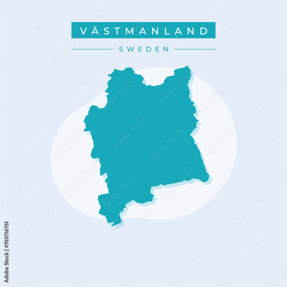 Vector illustration vector of Vastmanland map Sweden Vector illustration vector of Vastmanland map Sweden