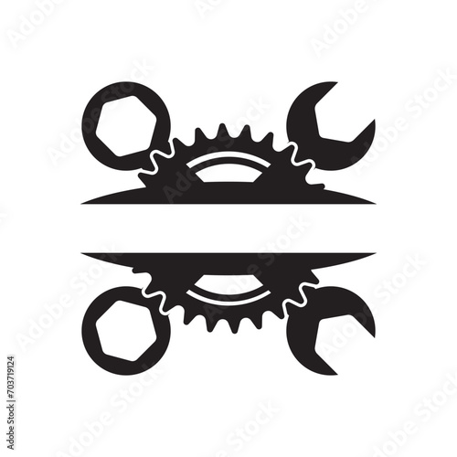 repair shop or automotive icon vector illustration symbol design
