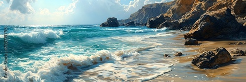Beach Playa Del Matorral Morro Jable, Banner Image For Website, Background, Desktop Wallpaper photo