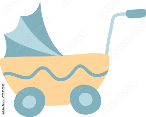 Hand drawn baby element for baby shower invitation