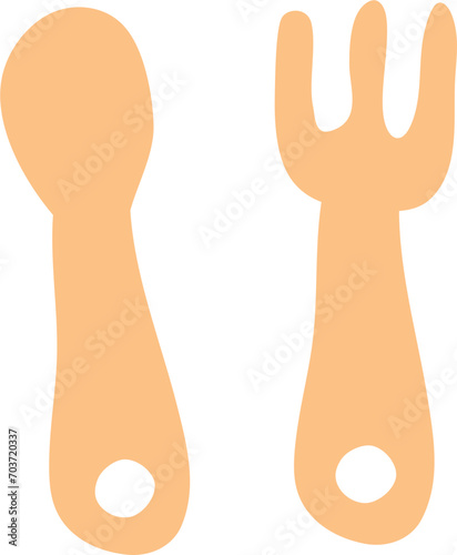 Hand drawn baby element for baby shower invitation