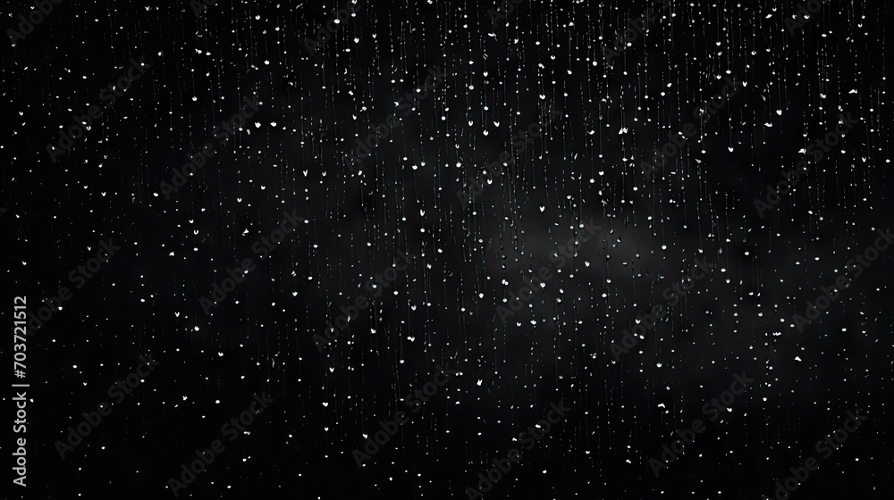 Falling rain down On Black Background. rainy on blac Falling rain down On Black Background. rainy on blac