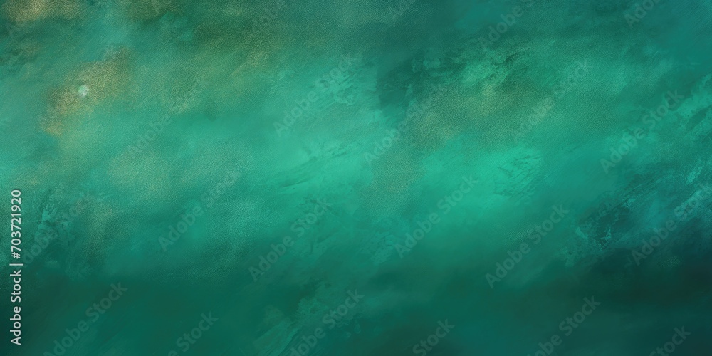 Painting of a green and blue background with a black border, depicts a vibrant, bordered artwork suitable for backgrounds, prints, and digital design projects requiring a colorful and modern aestheti