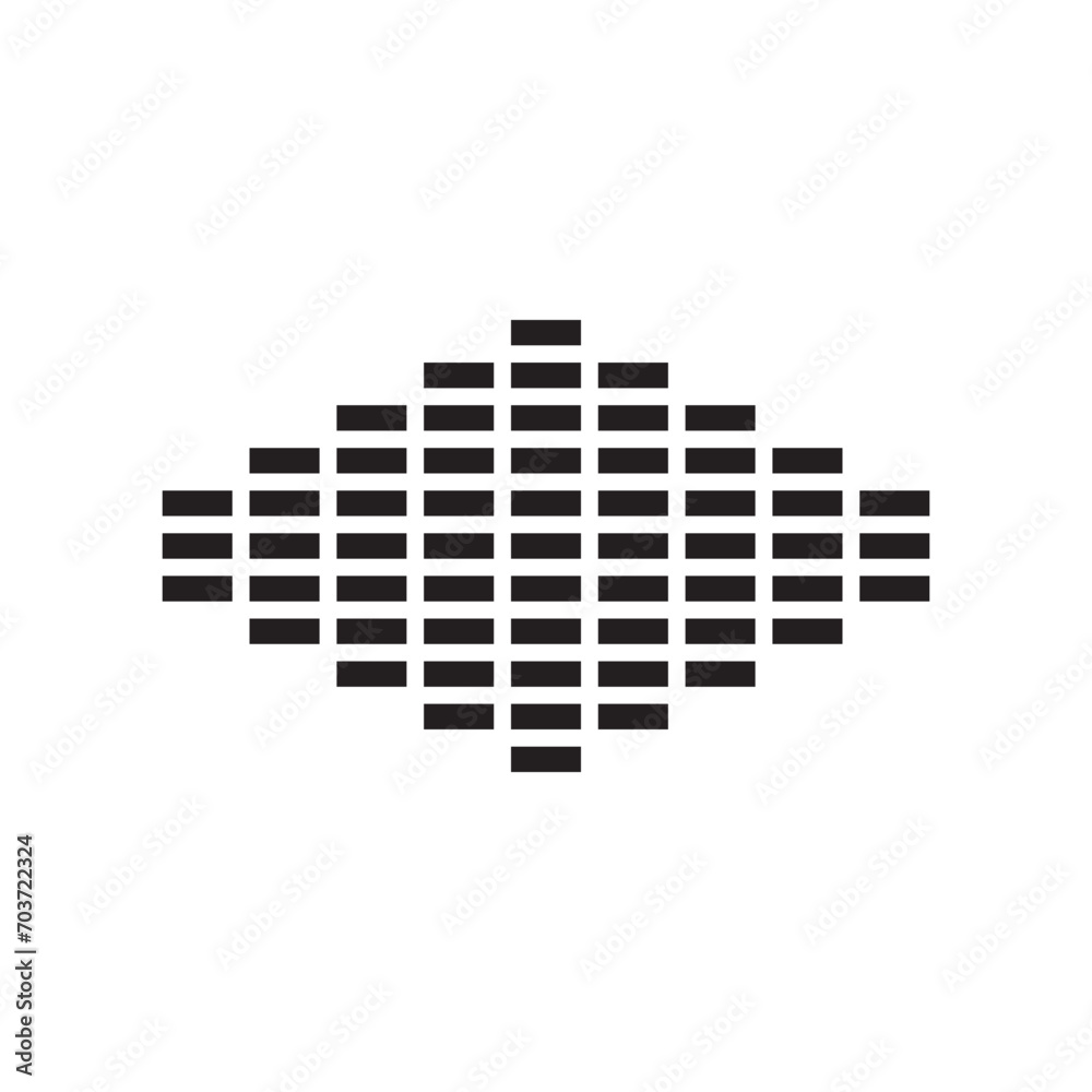 Obraz premium Sound Wave Illustration Logo Icon Vector Template