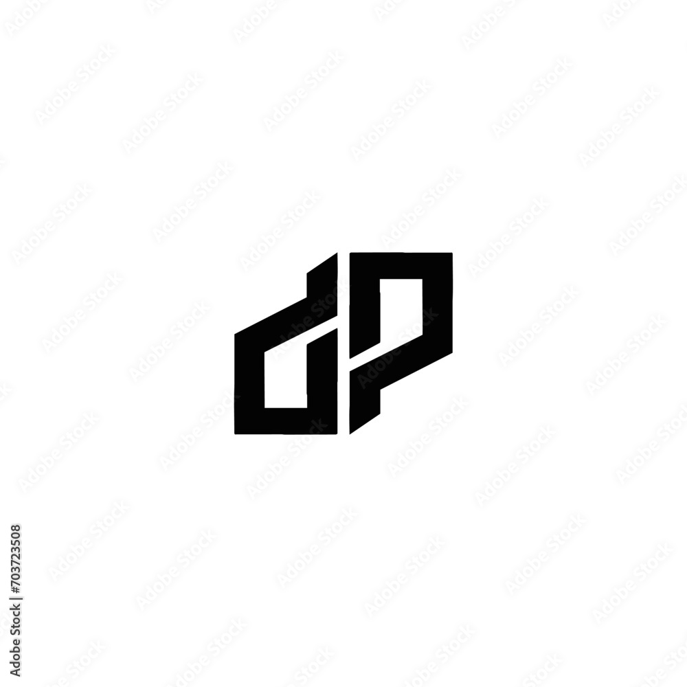DP logo. DP set , D P design. White DP letter. DP, D P letter logo design. Initial letter DP letter logo set, linked circle uppercase monogram logo. D P letter logo vector design.	
