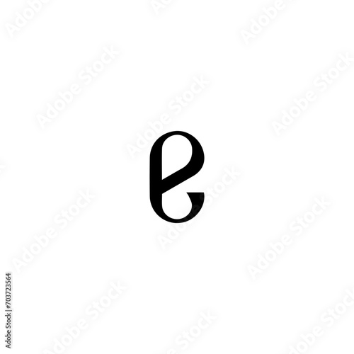 E letter logo, Letter E logo, E letter icon Design with black background. Luxury E letter 