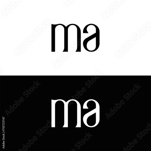 MA, MA set , M A design, M A letter, M A logo, M A, MA letter, MA logo, MA monogram, MA letter logo set,  graphic, icon, identity, industry, initial, letter, line, linked, logo, logos, logotype, manag