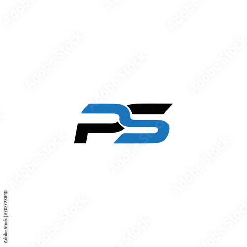 PS logo. PS set , P S design. White PS letter. PS, P S letter logo design. Initial letter PS letter logo set, linked circle uppercase monogram logo. P S letter logo vector design. 