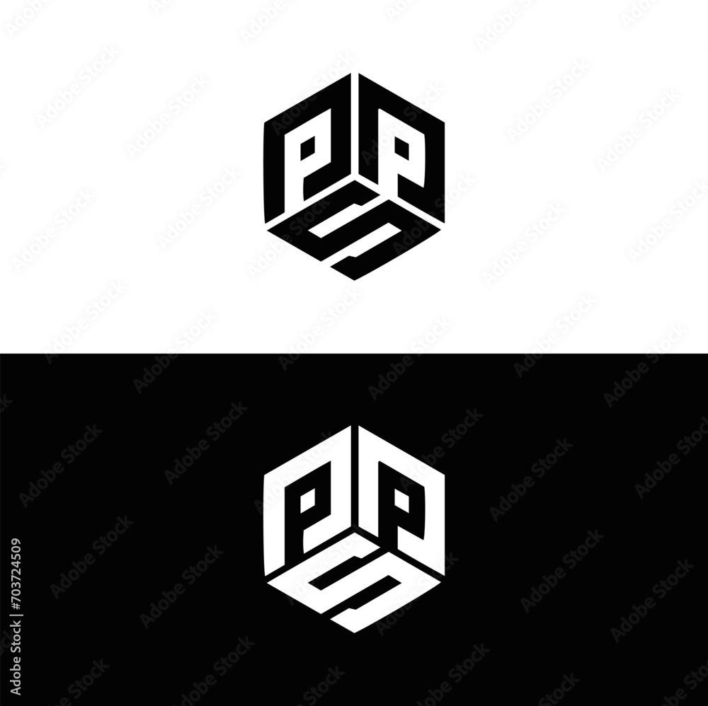 PPS set ,PPS logo. P P S design. White PPS letter. PPS, P P S letter logo design. Initial letter PPS letter logo set, linked circle uppercase monogram logo. P P S letter logo vector design.	
