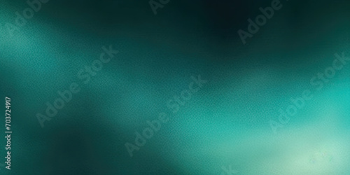  Dark green mint sea teal jade emerald turquoise light blue abstract background. Color gradient blur. grainy gradient background, green blurred color wave pattern with noise texture, black backdrop