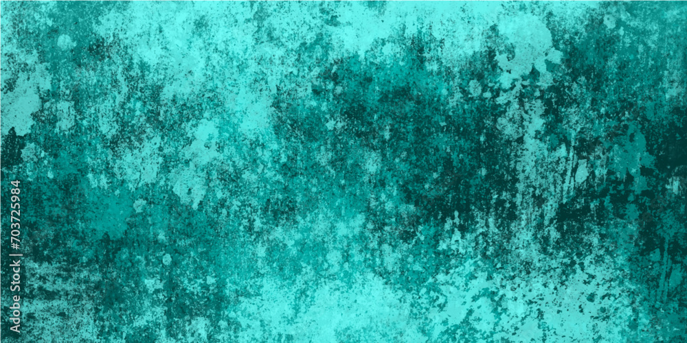 Cyan distressed background,rough texture metal surface,with grainy fabric fiber,illustration brushed plaster vivid textured splatter splashes distressed overlay.backdrop surface.

