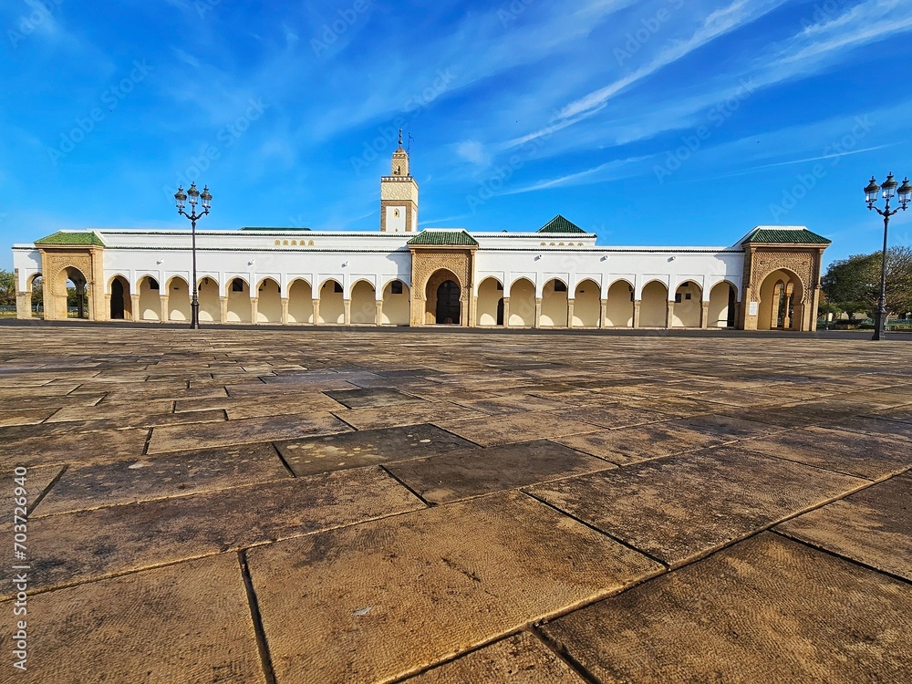 Facade of the Assounna Mosque in Rabat