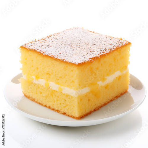 Delicious homemade sponge cake  AI Generative.
