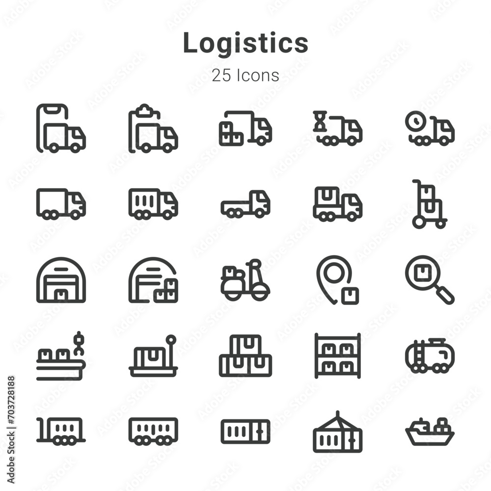 logistics icons